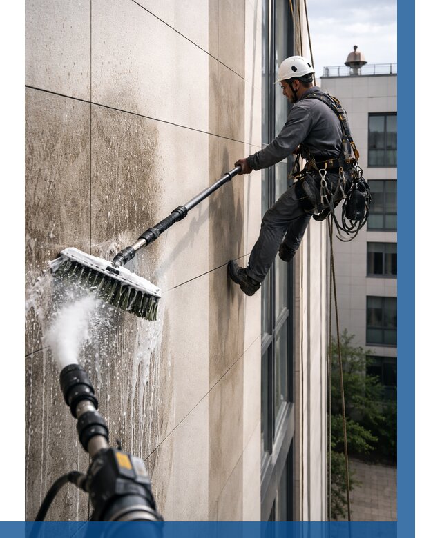 Мойка фасада из керамогранита в Людинове от 305 р. | ВЫСОТНИК-Люд