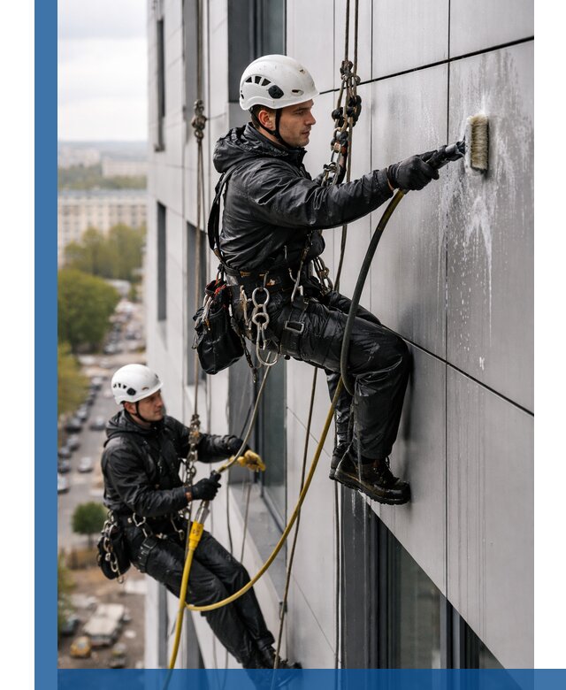 Профессиональная мойка фасада из композита в Людинове