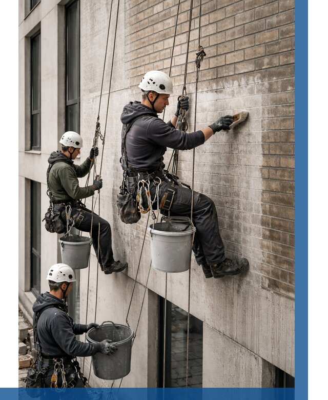 Удаление высолов с фасада в Людинове от 254 р. | ВЫСОТНИК-Люд