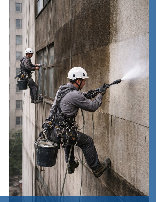 Очистка фасада от копоти в Людинове от 254 р. | ВЫСОТНИК-Люд