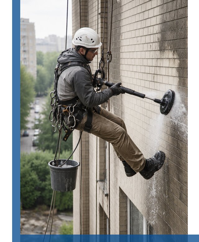 Очистка фасада от копоти в Людинове профессионально и безопасно