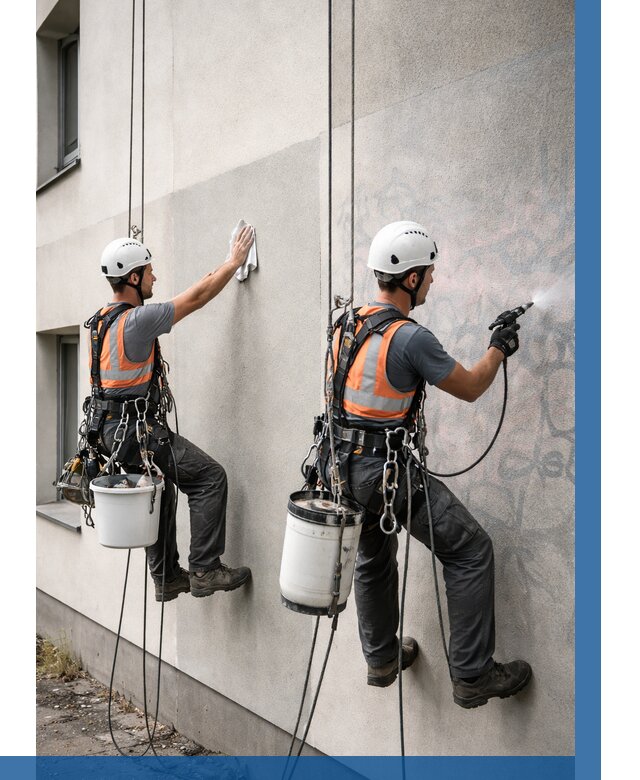 Антиграффити покрытие фасада в Людинове от 611 р. | ВЫСОТНИК-Люд