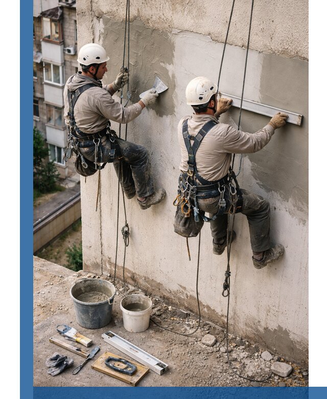 Комплексный ремонт штукатурного фасада с гарантией в Людинове