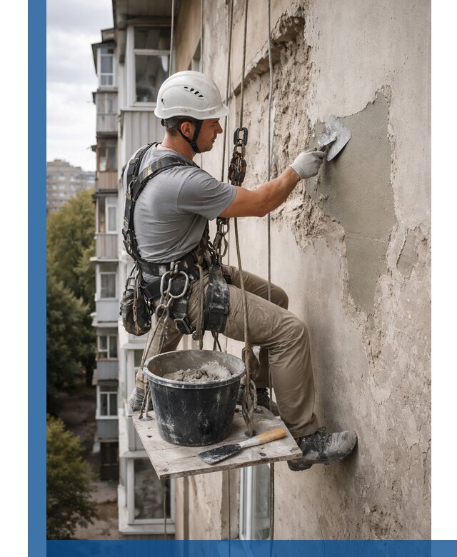 Восстановление фасадной штукатурки в Людинове с гарантией качества