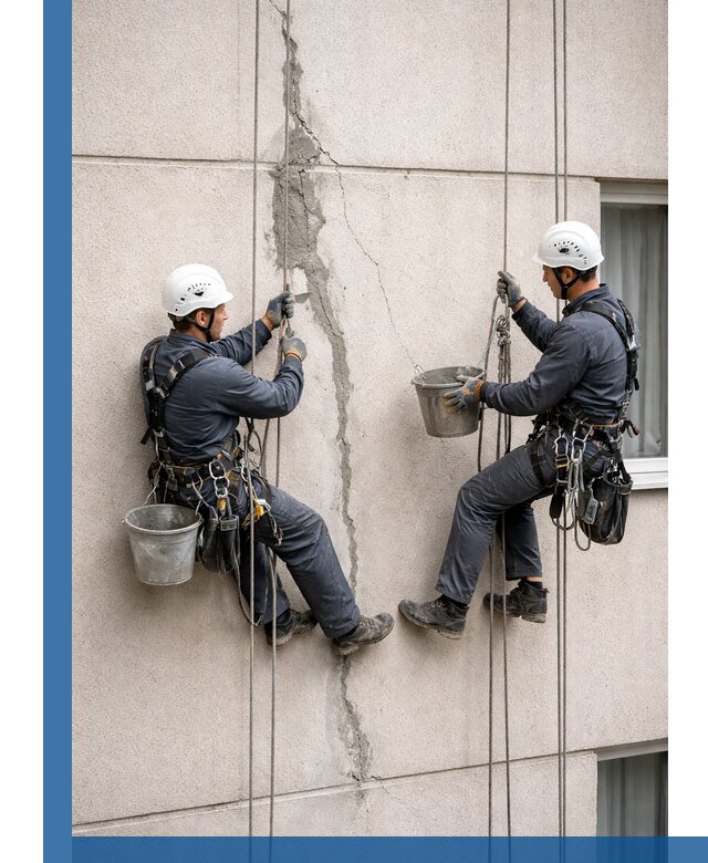 Заделка трещин на фасаде в Людинове с гарантийным ремонтом