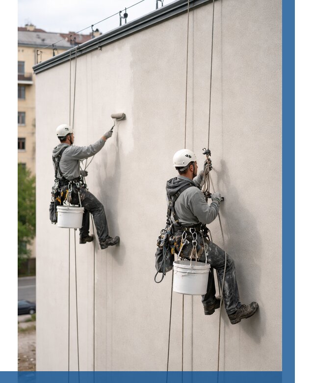 Покраска оштукатуренного фасада в Людинове от 326 р. | ВЫСОТНИК-Люд