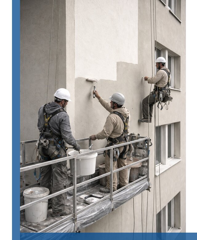 Покраска оштукатуренного фасада в Людинове под ключ с гарантией