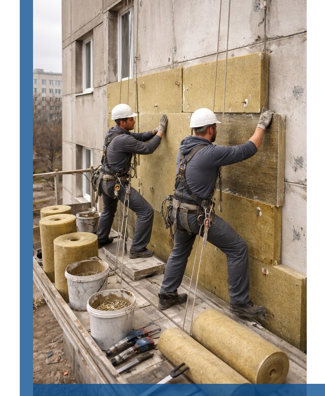 Утепление фасада минватой в Людинове под ключ с гарантией