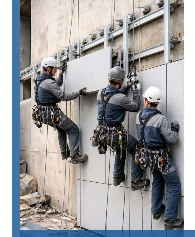 Монтаж вентилируемого фасада в Людинове под ключ с гарантией качества