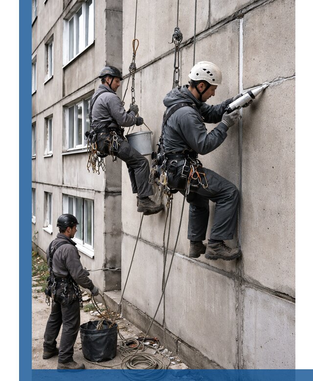 Герметизация межпанельных швов в Людинове с гарантией герметичности