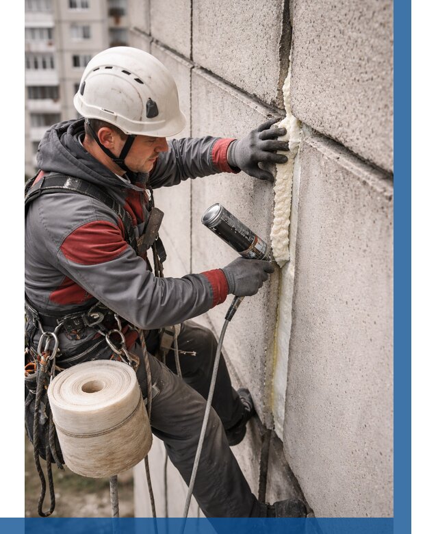 Утепление межпанельных швов в Людинове от 712 р. | ВЫСОТНИК-Люд