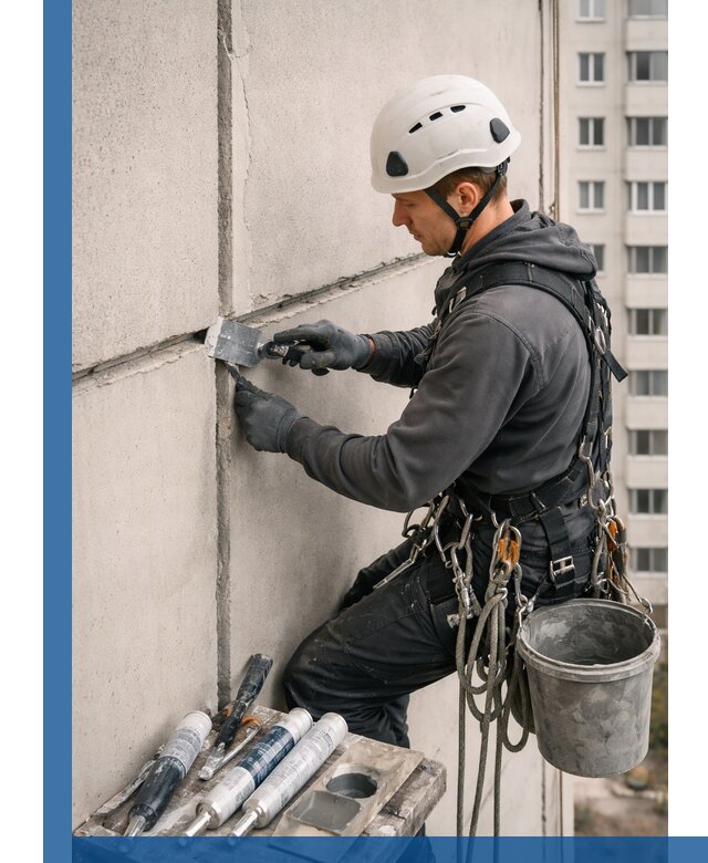 Ремонт межпанельных швов в Людинове герметизация и восстановление