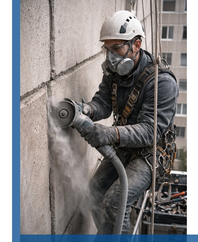 Штробление межпанельных швов в Людинове качественно и быстро