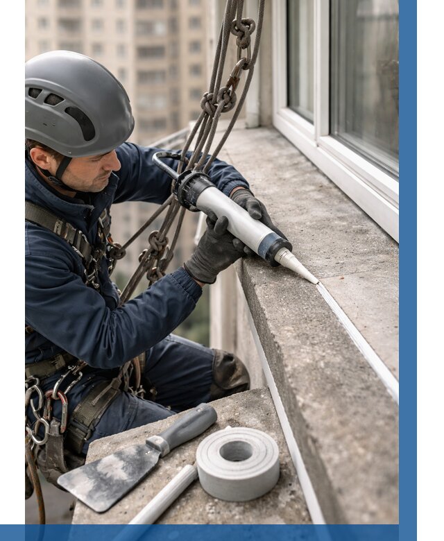 Герметизация балконного козырька в Людинове от 4580 р. | ВЫСОТНИК-Люд