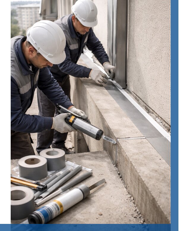 Герметизация примыкания балкона в Людинове от 4580 р. | ВЫСОТНИК-Люд