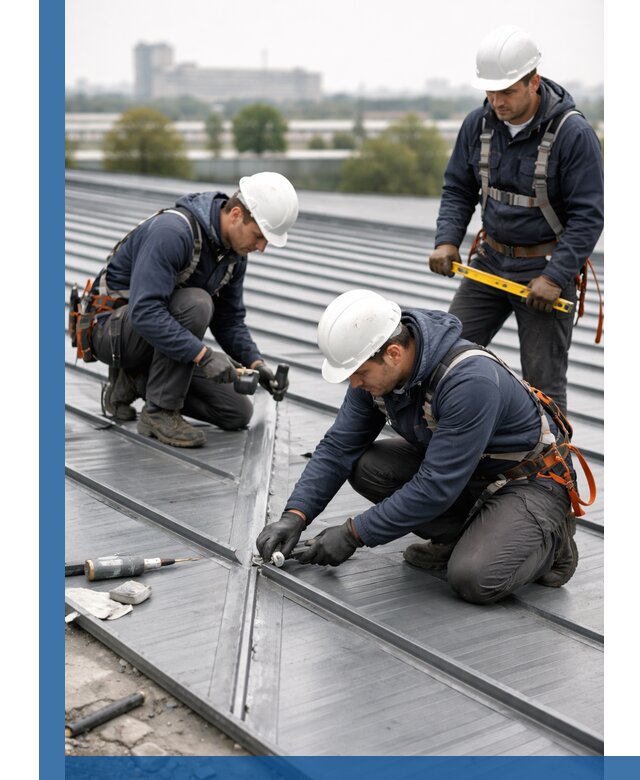 Ремонт фальцевой кровли в Людинове срочно и качественно