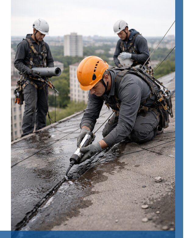 Устранение протечек кровли в Людинове от 12214 р. | ВЫСОТНИК-Люд