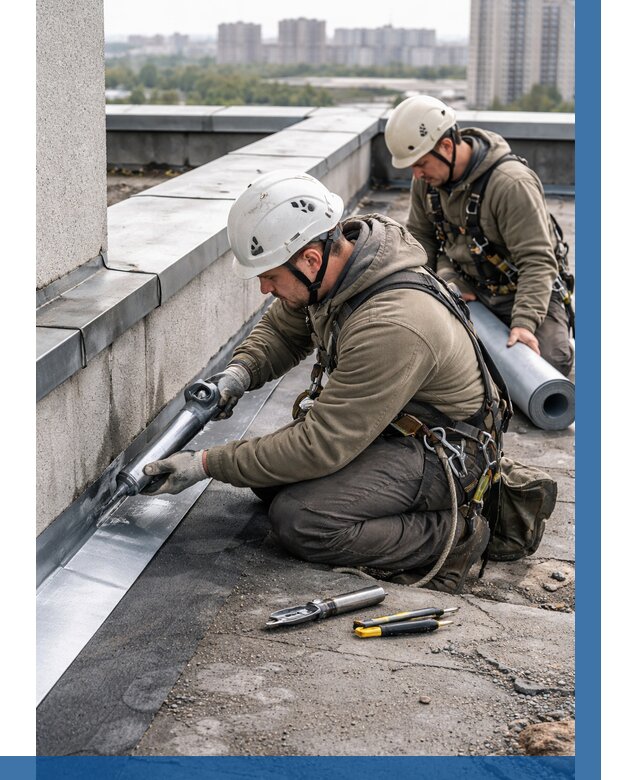 Ремонт кровельных примыканий в Людинове от 1221 р. | ВЫСОТНИК-Люд