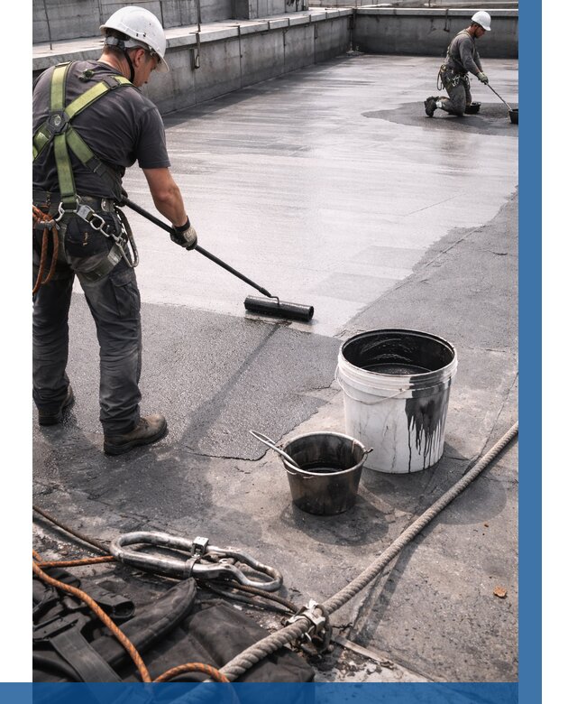 Гидроизоляция кровли жидкой резиной в Людинове от 509 р. | ВЫСОТНИК-Люд