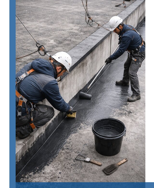 Гидроизоляция кровли жидкой резиной профессионально в Людинове