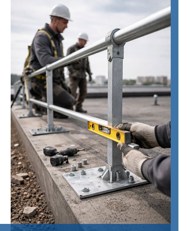 Монтаж кровельного ограждения в Людинове от 1221 р. | ВЫСОТНИК-Люд