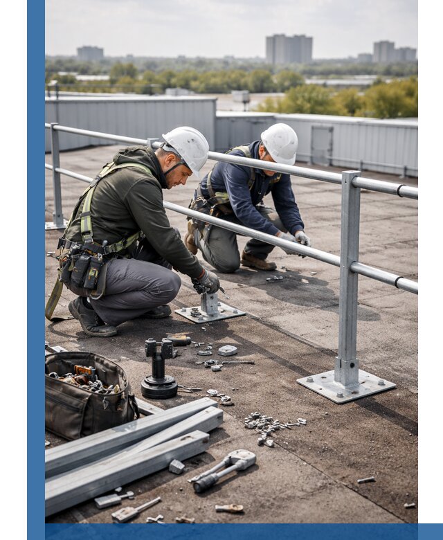 Монтаж кровельного ограждения в Людинове под ключ с гарантией