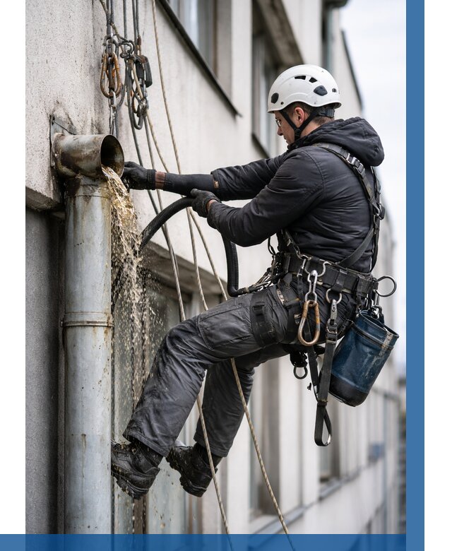 Прочистка водосточных труб в Людинове от 3562 р. | ВЫСОТНИК-Люд