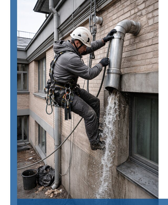 Профессиональная прочистка водосточных труб в Людинове с гарантией