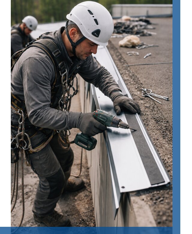 Монтаж капельника на кровле в Людинове от 305 р. | ВЫСОТНИК-Люд