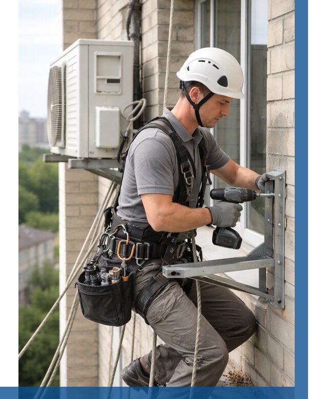 Установка кронштейнов кондиционера в Людинове от 3562 р. | ВЫСОТНИК-Люд