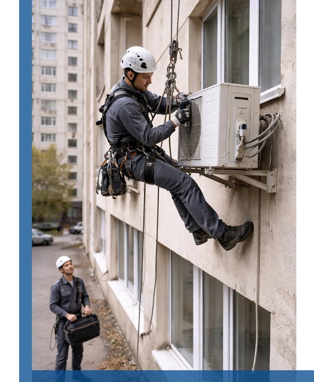 Демонтаж внешнего блока кондиционера в Людинове профессионально