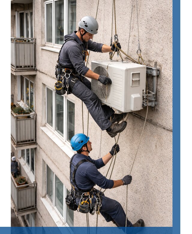 Перенос внешнего блока кондиционера в Людинове от 9160 р.| ВЫСОТНИК-Люд