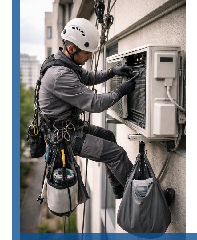 Обслуживание внешнего блока кондиционера в Людинове профессионально