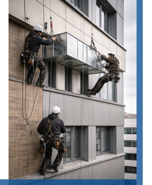 Монтаж воздуховодов на фасаде в Людинове от 1527 р. | ВЫСОТНИК-Люд