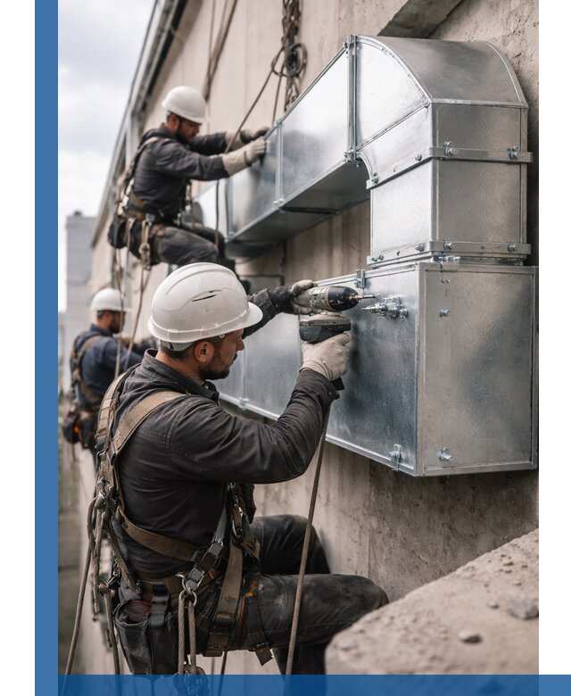 Профессиональный монтаж вентиляционных коробов в Людинове под ключ