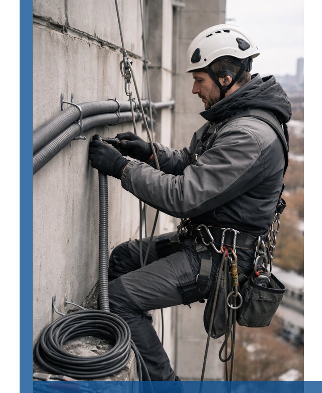 Профессиональный монтаж гофры для кабеля в Людинове с гарантией