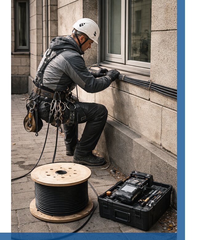 Прокладка оптоволоконного кабеля в Людинове от 814 р. | ВЫСОТНИК-Люд