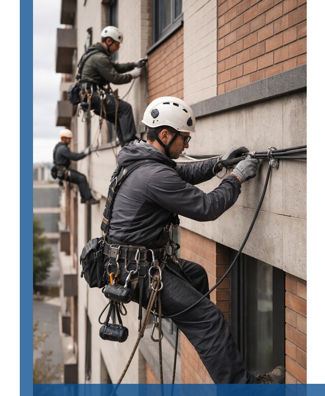 Крепление кабеля на фасаде монтаж и крепеж в Людинове