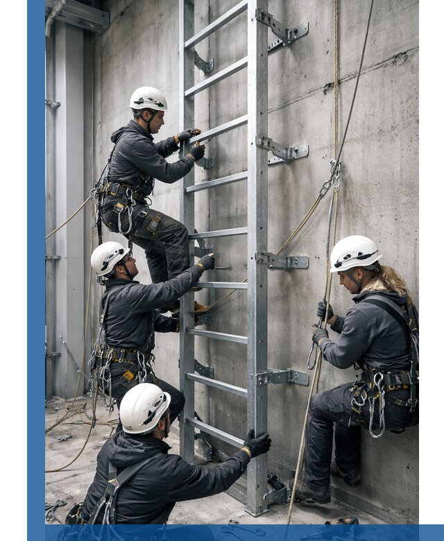 Монтаж металлических лестниц в Людинове под ключ со гарантией