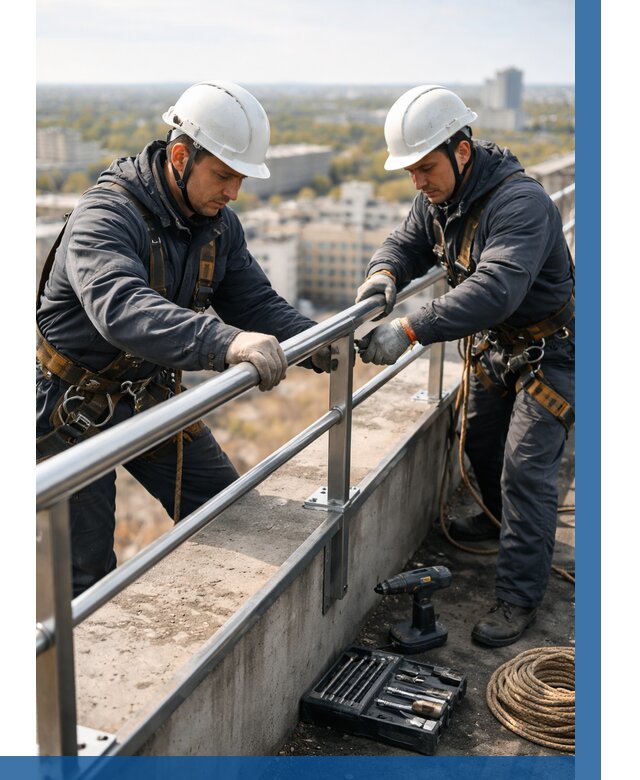 Монтаж перил на высоте в Людинове от 2545 р. | ВЫСОТНИК-Люд