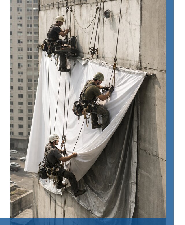 Замена баннерного полотна в Людинове от 6616 р. | ВЫСОТНИК-Люд—заказать