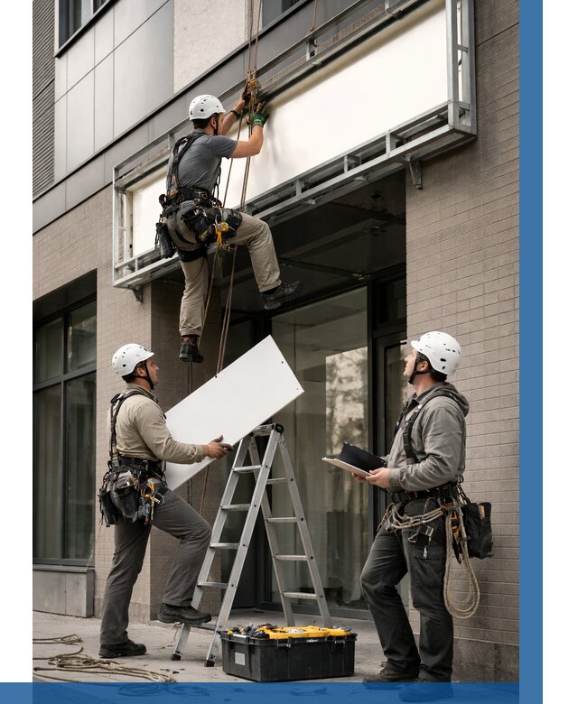 Монтаж светового короба в Людинове от 6616 р. | ВЫСОТНИК-Люд