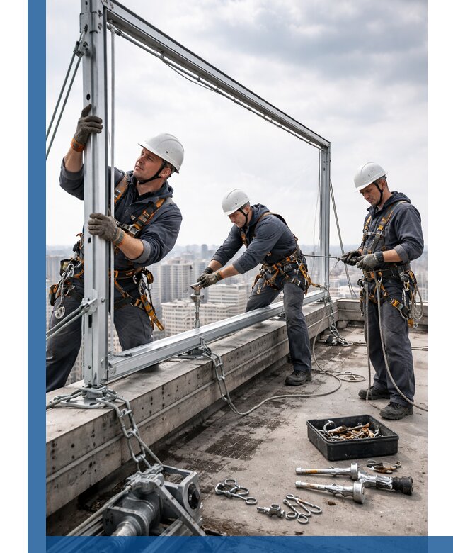 Монтаж крышных рекламных конструкций под ключ в Людинове