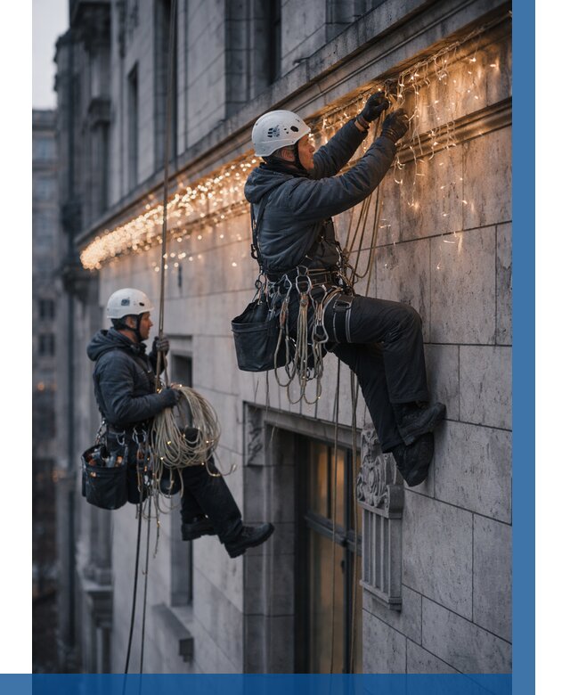 Монтаж новогодней иллюминации в Людинове от 8651 р. | ВЫСОТНИК-Люд