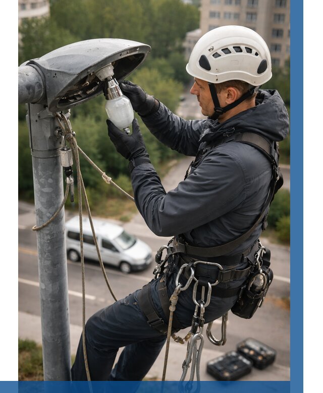 Замена ламп на высоте в Людинове от 2545 р. | ВЫСОТНИК-Люд