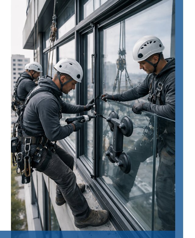 Витражное остекление зданий в Людинове от 3562 р. | ВЫСОТНИК-Люд