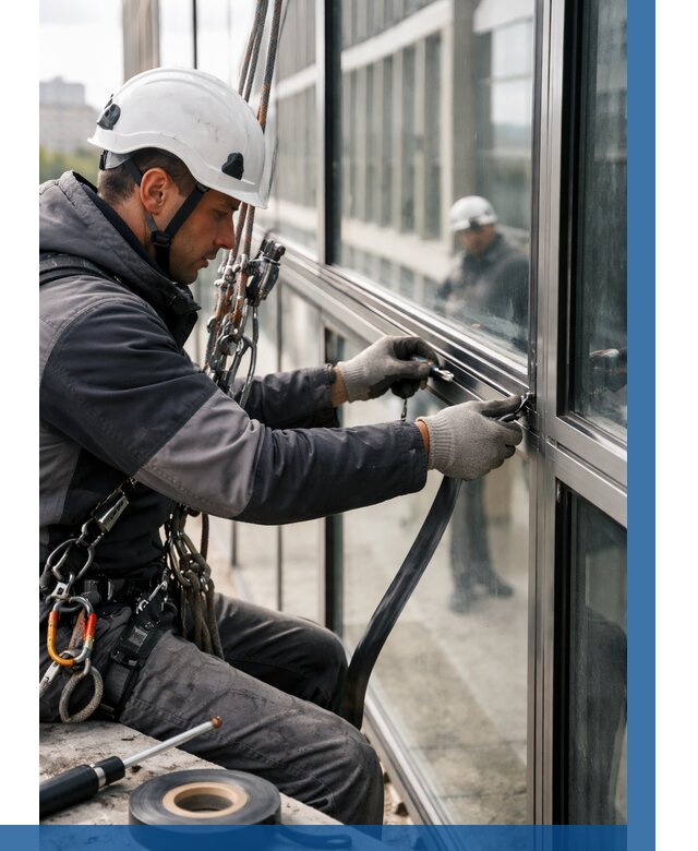 Ремонт витражных конструкций в Людинове от 3562 р. | ВЫСОТНИК-Люд