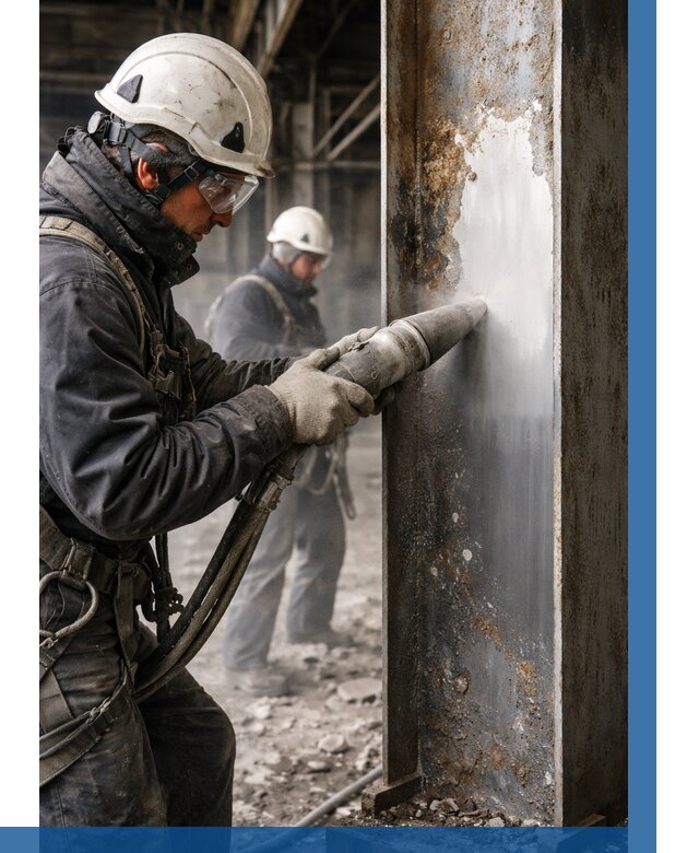 Удаление старой краски с металла в Людинове от 458 р. | ВЫСОТНИК-Люд