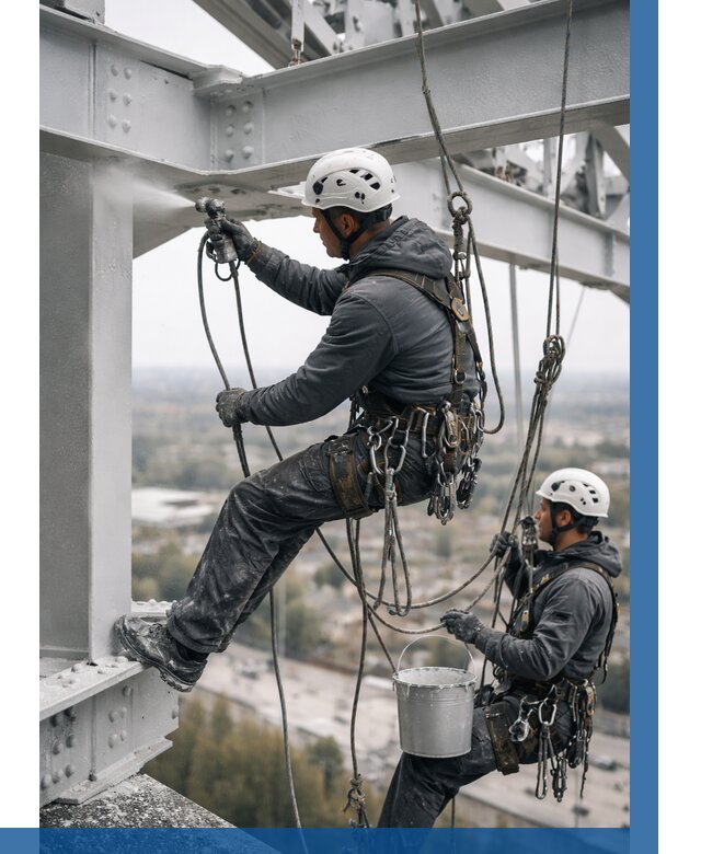 Покраска металлоконструкций на высоте в Людинове 356 р |ВЫСОТНИК-Люд