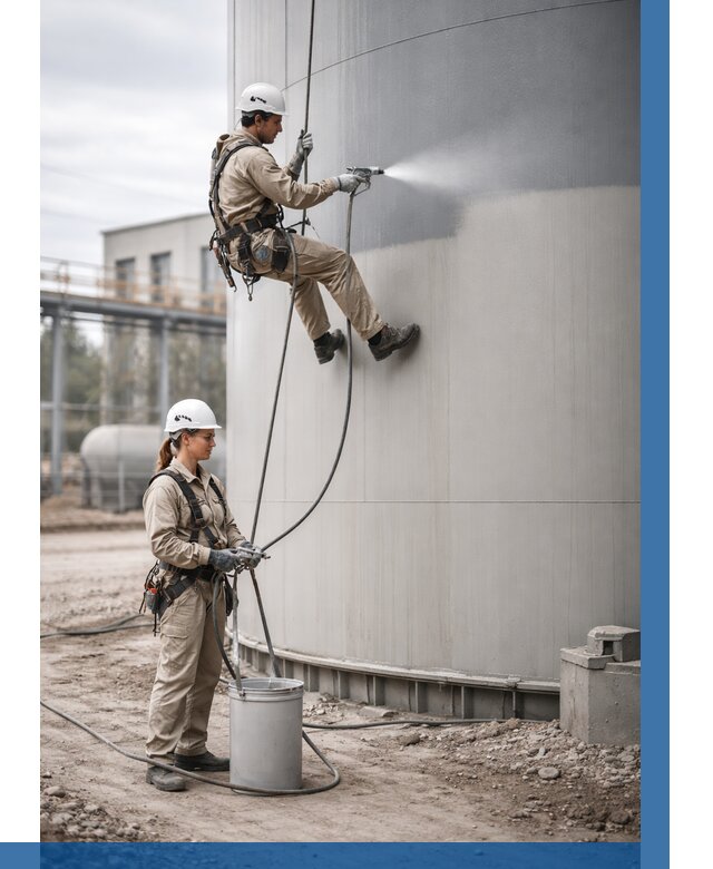 Покраска резервуаров в Людинове от 1221 р. | ВЫСОТНИК-Люд — заказать